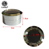 Stainless Steel Stone Display Box 3.4x1.8cm