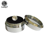 Stainless Steel Stone Display Box 3.4x1.8cm