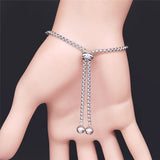 Stainless Steel Pink Freshwater Pearl Charm Bracelets