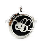 Steel Bee 30mm Red String Bracelet Aroma Diffuser Locket
