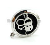 Steel Bee 30mm Red String Bracelet Aroma Diffuser Locket