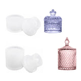 Round Storage Box Epoxy Resin Mold Jewelry Holder Case Silicone Mould