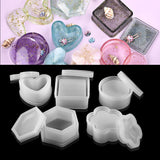 Heart Shape Candy Jewelry Box Resin Molds