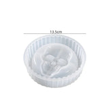 Round Stripe Skull Ashtray Silicone Mould