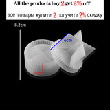 Round Stripe Storage Box Epoxy Resin Molds Clear Trinkets Box