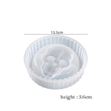 Striped Skull Ashtray Epoxy Resin Mold DIY Ornaments Gift