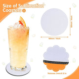 Sublimation Blank Coaster Heat Transfer Coaster Hot Pressed Coaster 42Pcs