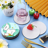 Sublimation Blank Coaster Heat Transfer Coaster Hot Pressed Coaster 42Pcs