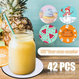 Sublimation Blank Coaster Heat Transfer Coaster Hot Pressed Coaster 42Pcs