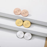 Round Sun Earring Studs Rose Earring Girl