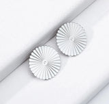 Round Sun Earring Studs Rose Earring Girl