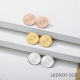 Round Sun Earring Studs Rose Earring Girl