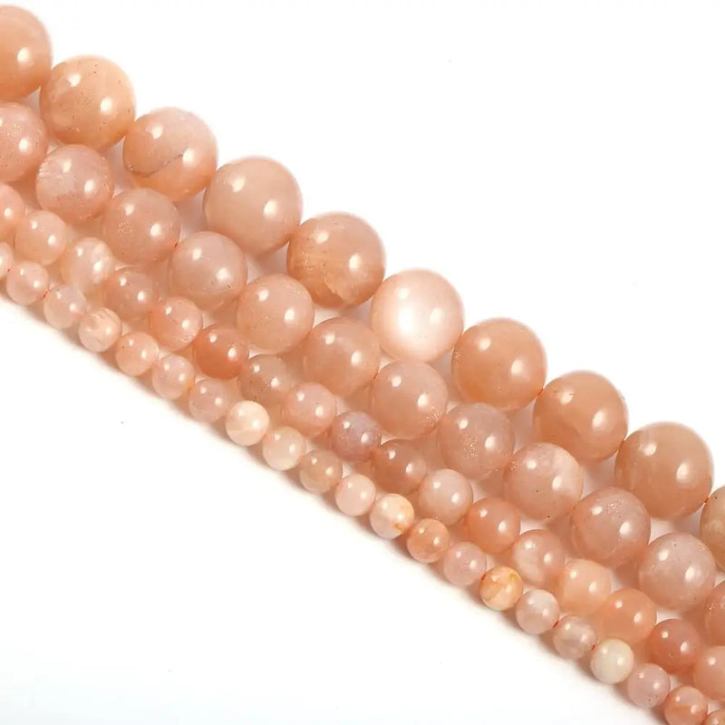 Sun Stone Beads DIY Necklace Bracelet Spacer 4/6/8/10mm