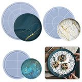 Round Tray Epoxy Resin Mold Fruit Plate Board Coaster DIY Crafts