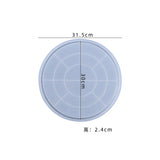 Round Tray Epoxy Resin Mold Fruit Plate Board Coaster DIY Crafts