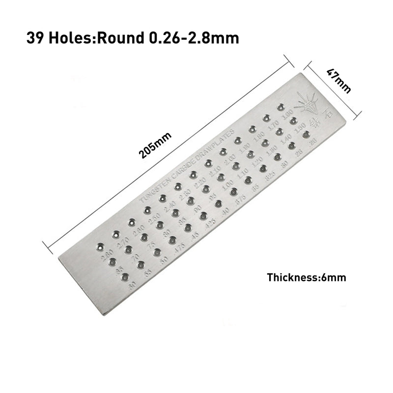 Tungsten Carbide Wire Drawplate for Jewelry Making