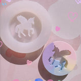 Unicorn Silicone Mold for DIY Resin Jewelry - Round Quicksand Epoxy Casting