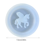 Unicorn Silicone Mold for DIY Resin Jewelry - Round Quicksand Epoxy Casting
