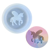 Unicorn Silicone Mold for DIY Resin Jewelry - Round Quicksand Epoxy Casting