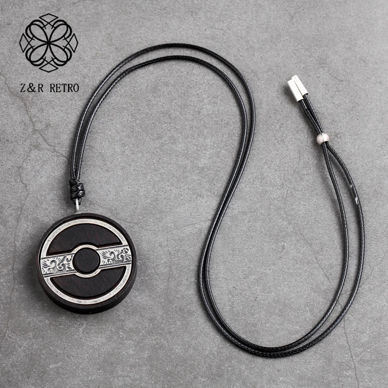 Vintage Gothic Wooden Necklaces for Women