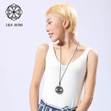Vintage Gothic Wooden Necklaces for Women