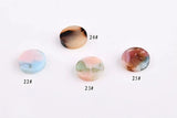 Acetic Acid Round Wafer Earring DIY Pendant Jewelry Material Package
