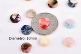 Acetic Acid Round Wafer Earring DIY Pendant Jewelry Material Package