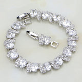 Cubic Zirconia Sterling Silver Bracelet for Women