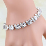 Cubic Zirconia Sterling Silver Bracelet for Women