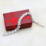 Cubic Zirconia Sterling Silver Bracelet for Women