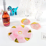 Round Wine Rack Mold Wine Glass Holder DIY Crystal UV Resin Cup Pad Mold