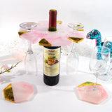 Round Wine Rack Mold Wine Glass Holder DIY Crystal UV Resin Cup Pad Mold