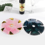 Round Wine Rack Mold Wine Glass Holder DIY Crystal UV Resin Cup Pad Mold