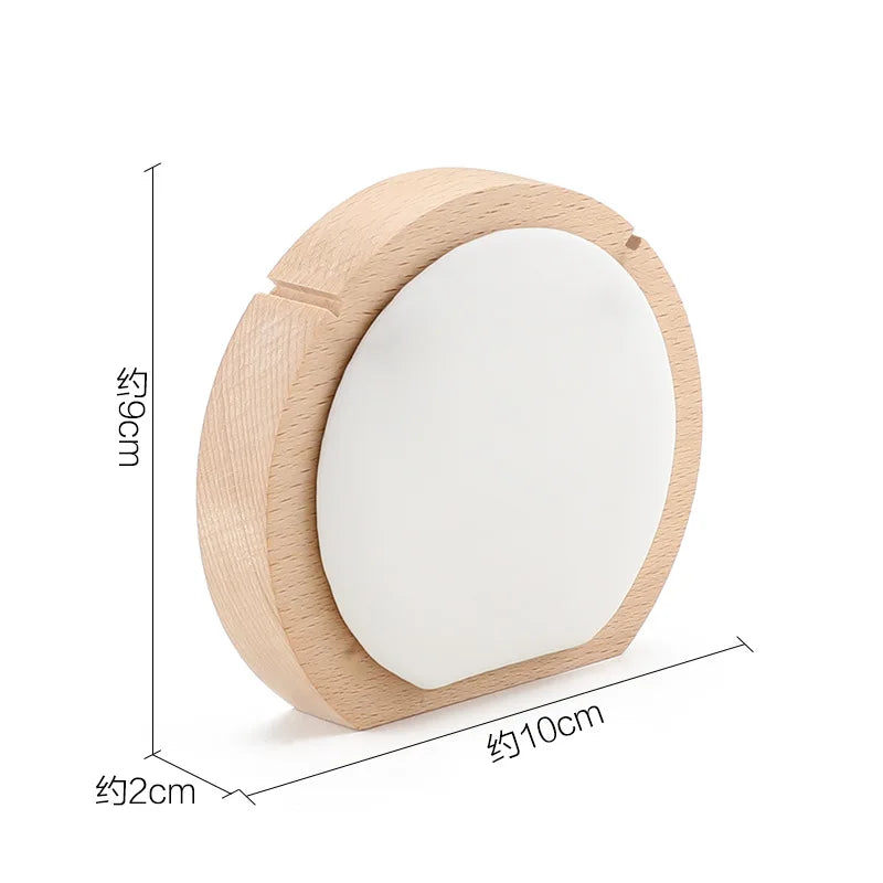 Round Wooden Leather Necklace Holder Display Stand Necklace Rack