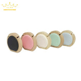 Round Wooden Leather Necklace Holder Display Stand Necklace Rack