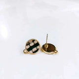 Round Wool Stuff Stud Earring Pendant Necklace Supplies KP2086