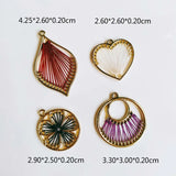 Round Wool Spacer Pendant Necklace Supplies for Jewelry Making 6pcs