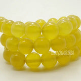 Yellow Agate Bead Strands 16'' Polished Loose Beads