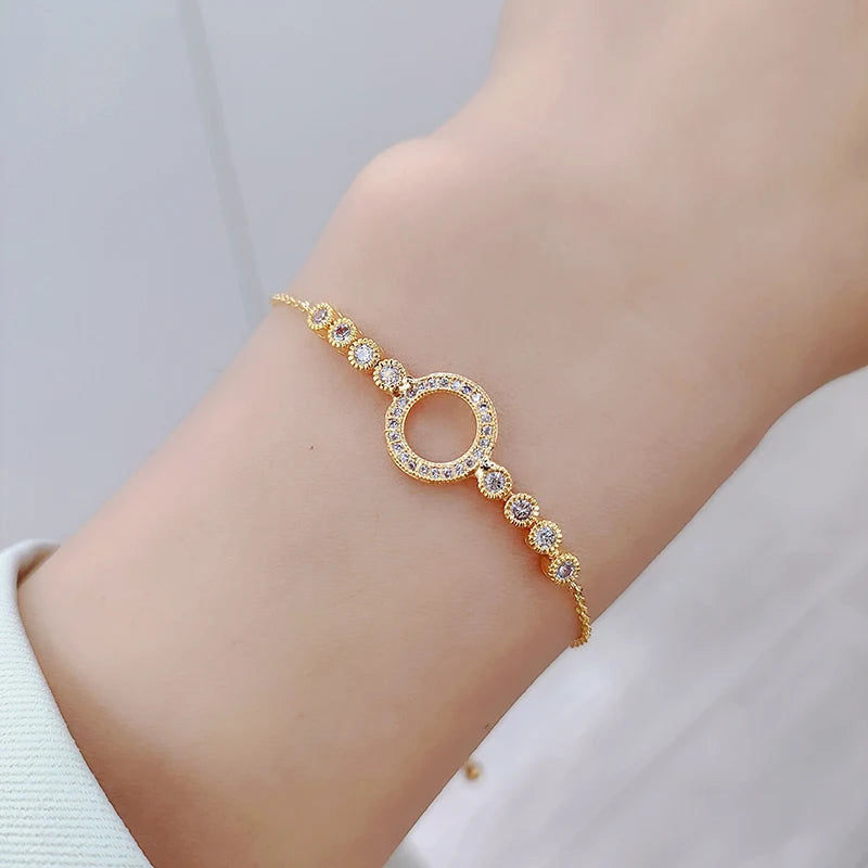 Zircon Bracelet Sparkling Wedding Fine Jewelry