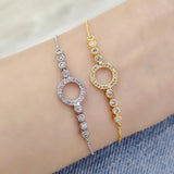 Zircon Bracelet Sparkling Wedding Fine Jewelry