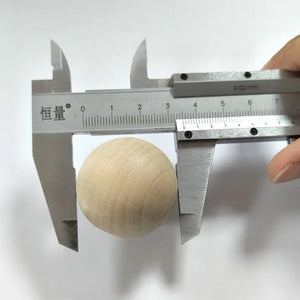35MM Wooden Round Ball Beads for DIY Crafts