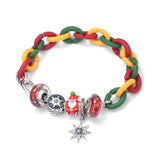 925 Silver Bracelet Chain with Round Bead Buckle for DIY Charms