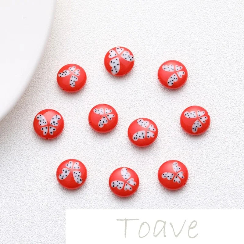 Round Glaze Beads for DIY Jewelry Making
