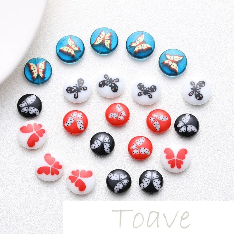 Round Glaze Beads for DIY Jewelry Making