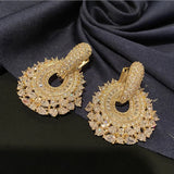 Crystal Lace Earrings - Elegant Evening Show