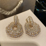 Crystal Lace Earrings - Elegant Evening Show