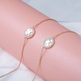 Star Shell Sterling Silver Bracelet 925 Jewelry Adjustable 18K