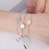 Star Shell Sterling Silver Bracelet 925 Jewelry Adjustable 18K