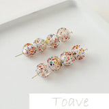 Glazed Silver Foil Beads DIY Material