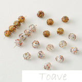 Glazed Silver Foil Beads DIY Material